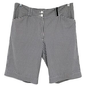 Nike Golf Women's Houndstooth Printed Golf Shorts Bermuda Length